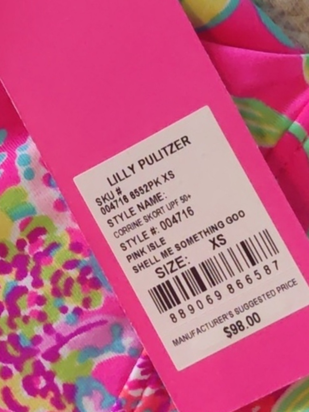 Lilly Pulitzer Corrine UPF 50 Luxletic Skorts | Size L - Picture 9 of 9